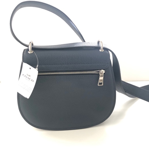 remi saddle bag with whipstitch daisy applique